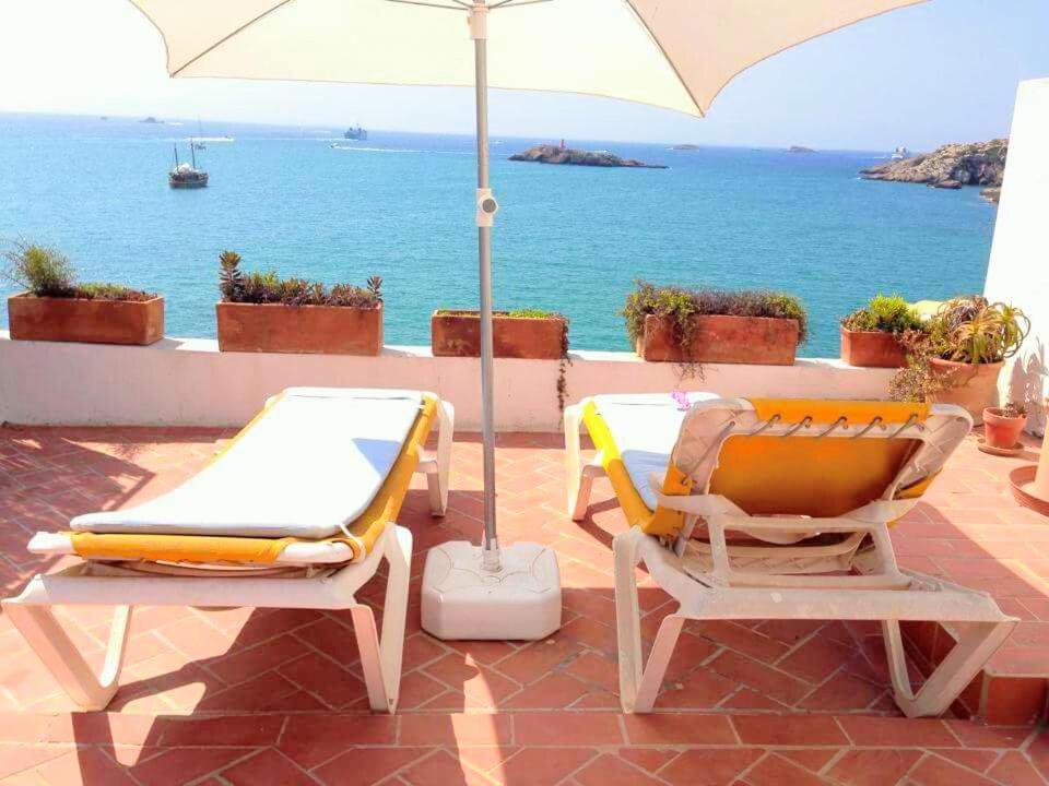 Ferienwohnung Mirador De La Virgen Atico Con Terraza Y Estudio Sin Terraza Ibiza-Stadt Exterior foto